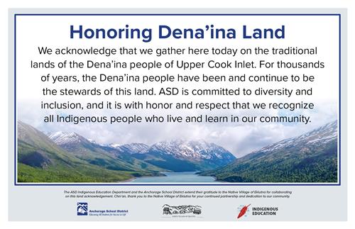 Honoring Dena'ina Land
