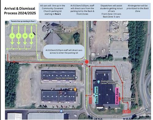 map of drop off