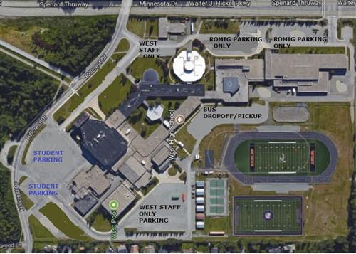 west high parking map 