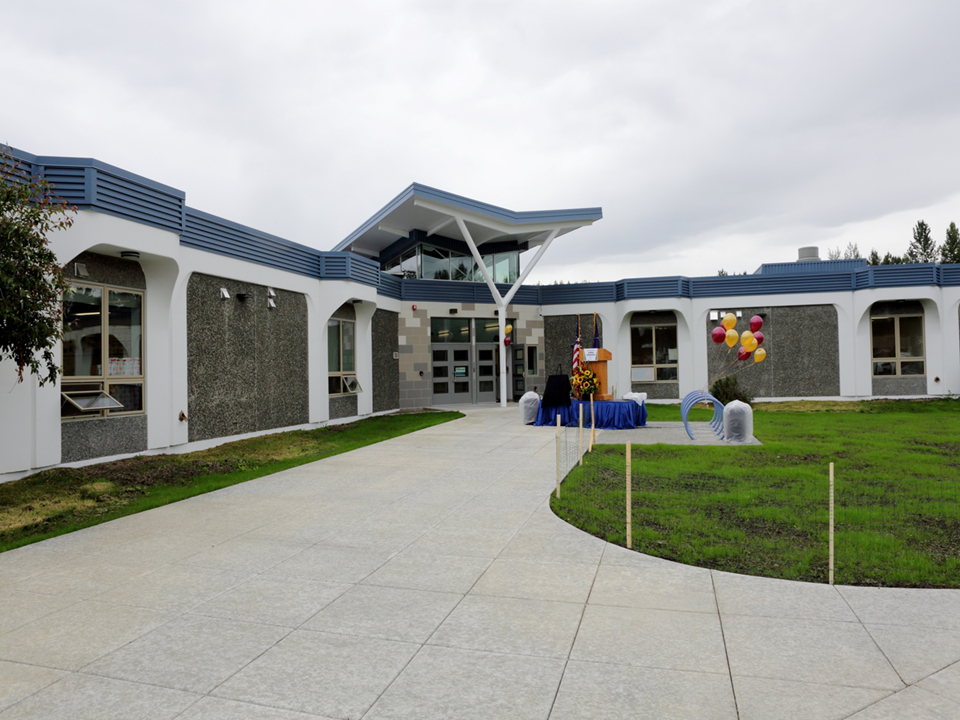 front of Gladys Wood just before the building Rededication