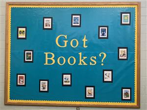 Got Books? Bulletin board