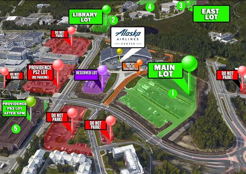 Graduation parking for Families