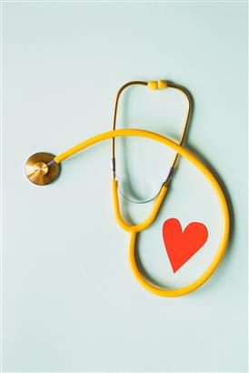  Picture of a stethoscope with a heart
