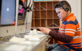  boy at computer