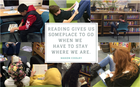 Reading takes you someplace else when you have to stay where you are