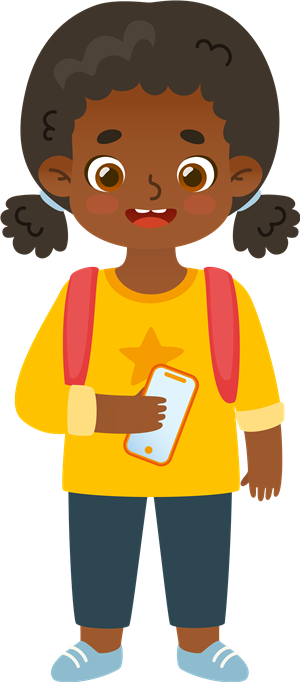 girl with phone