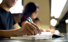  students working