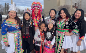  students in cultural regalia